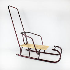 Санки дитячі Спутник АРТ4.1 з ручкою бордові (SS411)