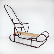 Санки дитячі Спутник АРТ6.1 Королівські великі з ручкою бордові (SS611)