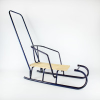 Санки дитячі Спутник АРТ4.1 з ручкою сині (SS413)