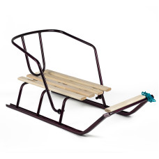 Санки дитячі Спутник АРТ1.0 Сніговик без ручки бордові (SS101)