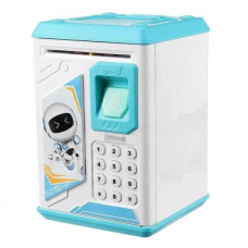 Скарбничка-сейф ROBOT BODYGUARD для особистих заощаджень блакитний (K906BL)
