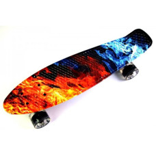Пеніборд Penny Board FISH Вогонь і лід з підсвідкою коліс (833333694)