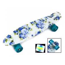 Пеніборд Penny Board Print Flowers Blue Rose (PG05)