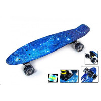Пеніборд Penny Board FISH Космос з підсвіткою коліс (1343176866)