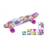 Пеніборд Penny Board FISH GRAFFITY з підсвідкою коліс (PFO011)