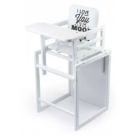 Стілець для годування Ommi Color білий (ST-286WT)