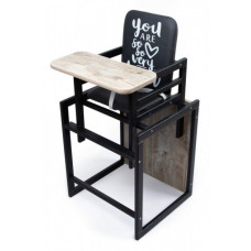 Стілець для годування Ommi Graphite Дуб Клондайк (ST-292GDC)