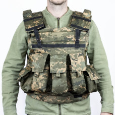 Розвантажувальний жилет плитоноска Cordura1000D піксельний (RZ3PX)