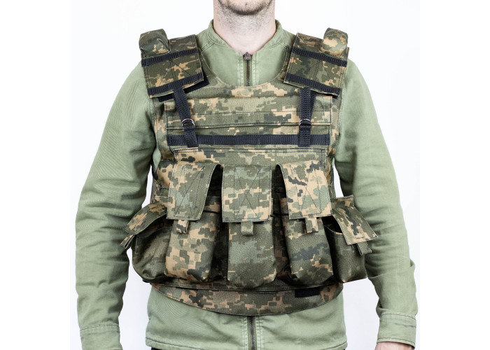 Розвантажувальний жилет плитоноска Cordura1000D піксельний (RZ3PX)