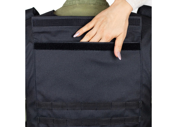 Розвантажувальний жилет плитоноска Oxford чорний (RZ3BL)