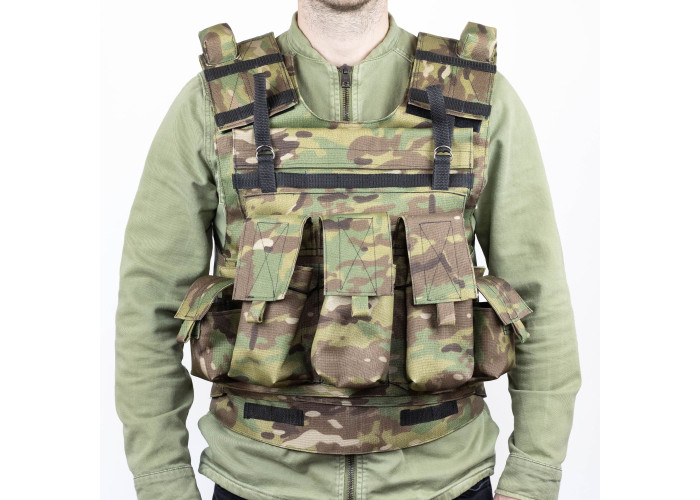 Розвантажувальний жилет плитоноска Cordura1000D мультикам (RZ3MC)