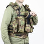 Розвантажувальний жилет плитоноска Cordura1000D мультикам (RZ3MC)