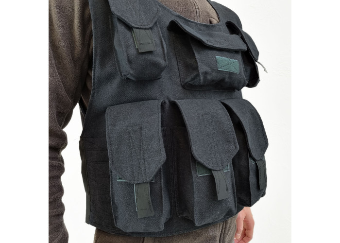 Розвантажувальний жилет тактичний сіро-синій (RZ2GR)