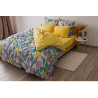 Комплект постільної білизни "ТЕП" Bright Tulips, євро