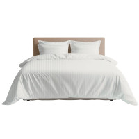 Комплект постільної білизни ТЕП "СТРАЙП САТИН №1" Caramel, євро