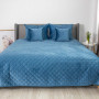 Покривало ТЕП "VELOUR" Azure blue/Ромб круглий, 180x240