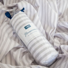 Простирадло "НАТХНЕННЯ" з резинкою Сіра смужка, 160x200