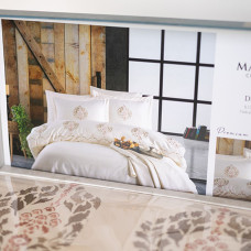 Комплект постільної білизни "MARIBOR SATIN" Damask sampanya, євро