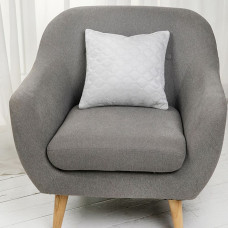 Подушка декоративна "VELOUR" Світло-сіра, 50x70