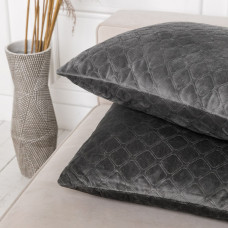 Подушка декоративна "VELOUR" Сіра, 50x70