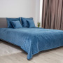 Покривало ТЕП "VELOUR" Azure blue/Ромб круглий, 180x240