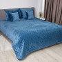 Покривало ТЕП "VELOUR" Azure blue/Ромб круглий, 180x240