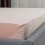 Простирадло ТЕП "VELOUR" з резинкою пудрове, 160x200
