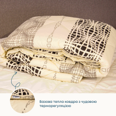 Ковдра "ТЕП" ШИК (400г/м2) вовна Illusion Style, 150x210
