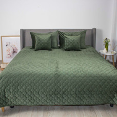 Покривало ТЕП "VELOUR" Chive/Ромб круглий, 220x240