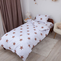 Постільна білизна ТЕП "Soft dreams" Зірки (какао), 50x70, підліткова