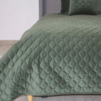 Покривало ТЕП "VELOUR" Chive/Ромб круглий, 220x240