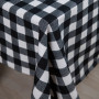 Скатертина "Panama" водовідштовхуюча Black Сheck, 180x220