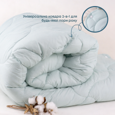 Ковдра Duo Season м'ятна/молочна, 200x210