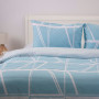 Комплект постільної білизни ТЕП "Happy Sleep" Aqua Grid, євро