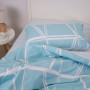 Комплект постільної білизни ТЕП "Happy Sleep" Aqua Grid, євро