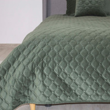 Покривало ТЕП "VELOUR" Chive/Ромб круглий, 150x210