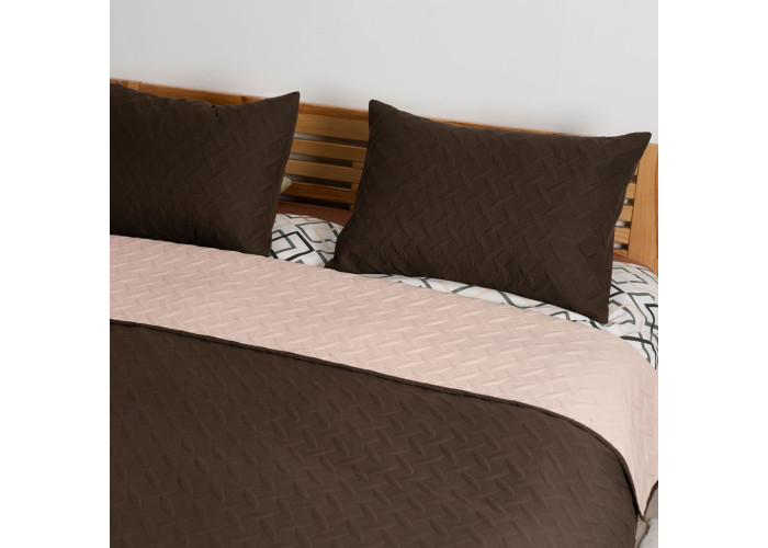 Покривало ТЕП "VINTAGE" 2 наволочки 50*70 см Коричневе/Вінтаж, 240x260