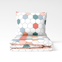 Постільна білизна "ТЕП" Барвисті соти, 70x70, полуторна