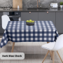 Скатертина "Panama" водовідштовхуюча Dark Blue Check, 180x220