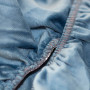 Простирадло ТЕП "VELOUR" з резинкою темно-синій, 160x200