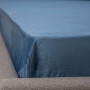 Простирадло ТЕП "VELOUR" з резинкою темно-синій, 160x200