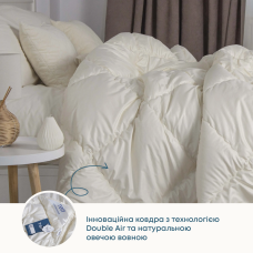 Ковдра Cloud Touch Wool молочна, 150x210