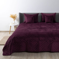 Покривало ТЕП "VELOUR" Бордо/Ромб прямий, 180x240