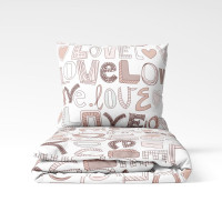 Постільна білизна ТЕП "Happy Sleep" Нотатки кохання, 50x70, полуторна