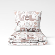 Постільна білизна ТЕП "Happy Sleep" Нотатки кохання, 50x70, полуторна