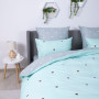 Постільна білизна ТЕП "Happy Sleep" Mint&Grey Hearts, 50x70, полуторна
