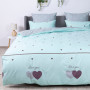 Постільна білизна ТЕП "Happy Sleep" Mint&Grey Hearts, 50x70, полуторна