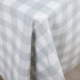 Скатертина "Panama" водовідштовхуюча Dark Gray Check, 180x220