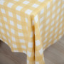 Скатертина "Panama" водовідштовхуюча Yellow Check, 160x200