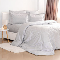 Комплект постільної білизни ТЕП "Grace Jacquard" Light Grey, євро